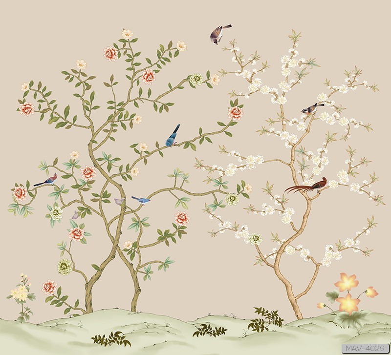 Cây hoa hồng leo và chim MAV-4029 